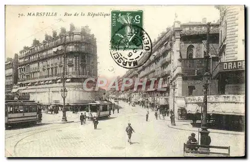 Cartes postales Marseille Rue de la Republique