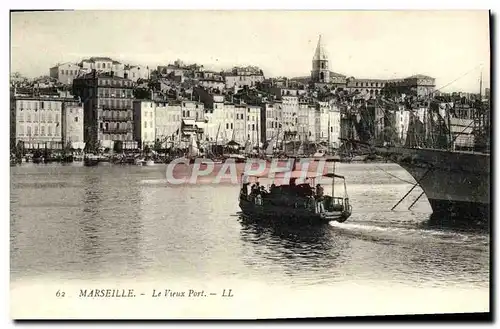 Cartes postales Marseille Le vieux port Bateaux