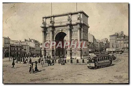 Ansichtskarte AK Marseille La porte d&#39Aix Tramway