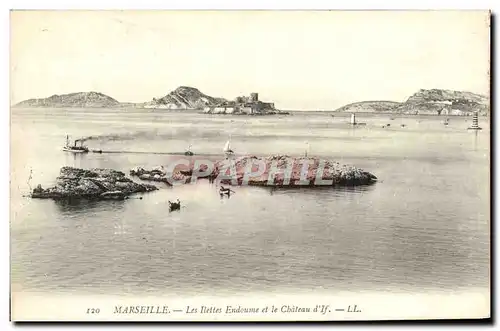 Ansichtskarte AK Marseille Les Ilettes Endoume et le Chateau d&#39If