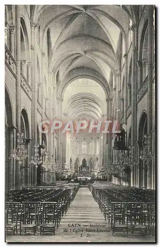 Cartes postales Caen Interieur de l&#39eglise Saint Etienne