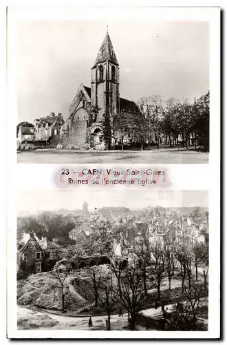 Ansichtskarte AK Caen Vieux Saint Gilles ruines de l&#39ancienne eglise Militaria