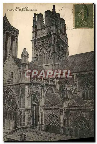 Ansichtskarte AK Caen Abisde de L&#39Eglise Saint jean