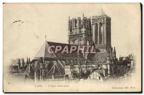 Cartes postales Caen L&#39Eglise Saint jean