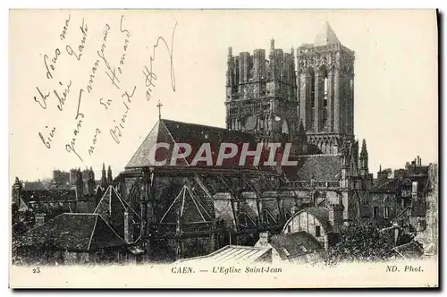 Cartes postales Caen L&#39Eglise Saint jean