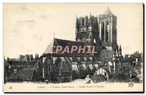 Cartes postales Caen L&#39Eglise Saint jean