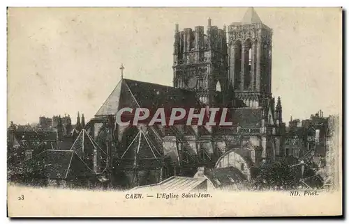 Cartes postales Caen L&#39Eglise Saint jean