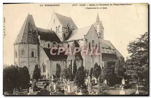 Ansichtskarte AK Caen Eglise et Cimetiere du Vieux Saint Ouen