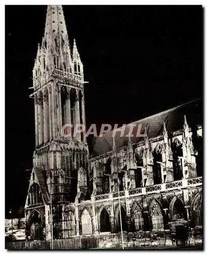 Cartes postales moderne Caen Eglise Saint Pierre illuminee