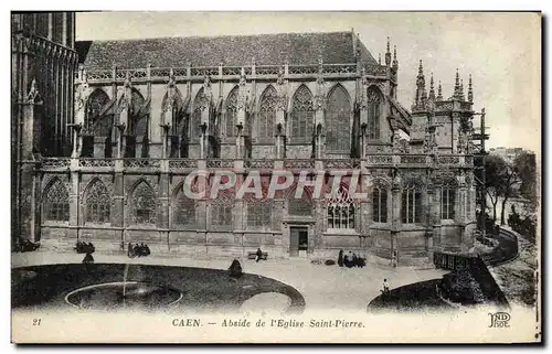 Cartes postales Caen Abside de L&#39Eglise Saint Pierre