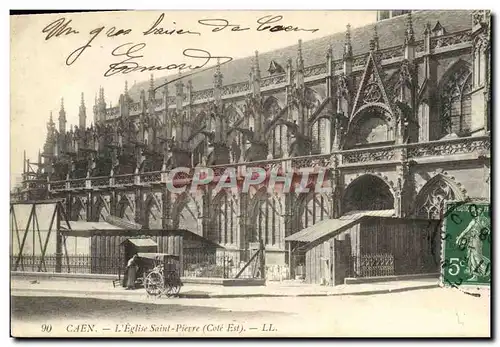 Cartes postales Caen Eglise Saint Pierre Cote Est