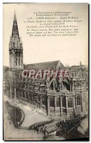 Cartes postales Caen L&#39Eglise Saint Pierre