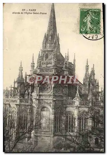 Cartes postales Caen Abside de l'Eglise Saint Pierre
