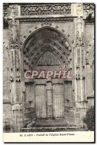 Cartes postales Caen Portail de l&#39Eglise Saint Pierre