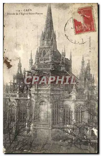 Cartes postales Caen Abside de L'eglise Saint Pierre