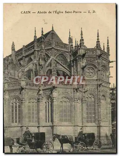 Cartes postales Caen Abside de L&#39eglise Saint Pierre