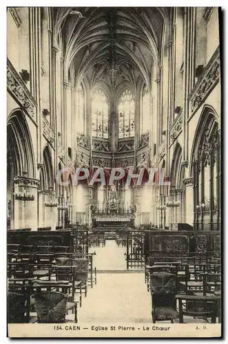 Cartes postales Caen Eglise Saint Pierre Le Choeur