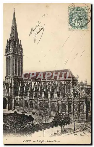 Cartes postales Caen L&#39Eglise Saint Pierre