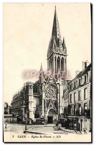 Cartes postales Caen Le Clocher Saint Pierre