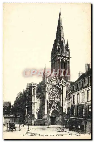 Cartes postales Caen Le Clocher Saint Pierre