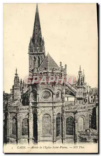 Cartes postales Caen Abside de L&#39Eglise Saint Pierre