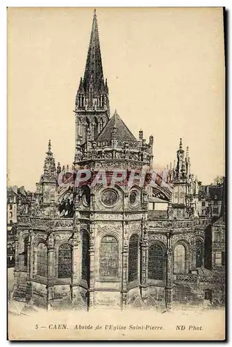 Cartes postales Caen Abside de L&#39Eglise Saint Pierre