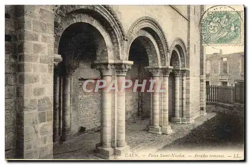 Cartes postales Caen Vieux Nicolas Arcades Romaines