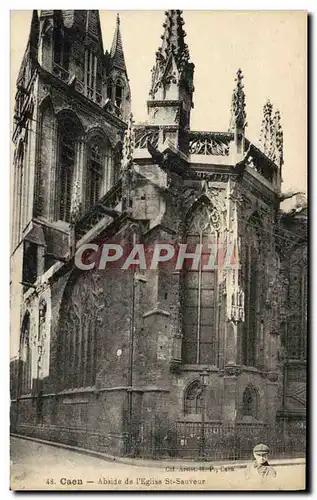 Ansichtskarte AK Caen Abside de L&#39Eglise St Sauveur