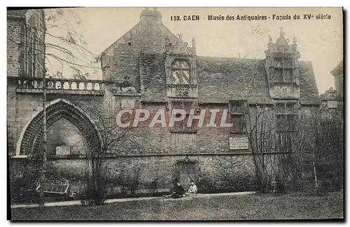 Ansichtskarte AK Caen Musee des Antiquaires Facade du 15eme