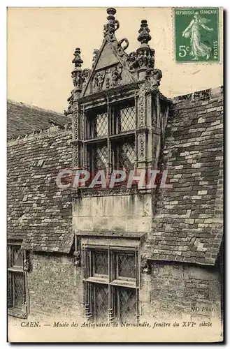 Cartes postales Caen Musee des Antiquaires de Normandie Fenetre