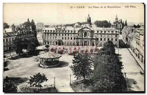 Ansichtskarte AK Caen La Place de la Republique