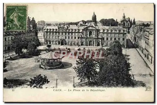 Cartes postales Caen La Place de la Republique