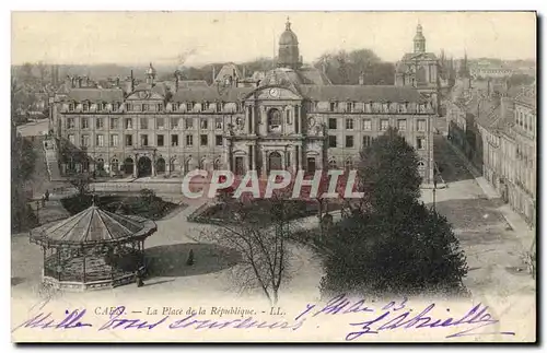 Ansichtskarte AK Caen La Place de la Republique