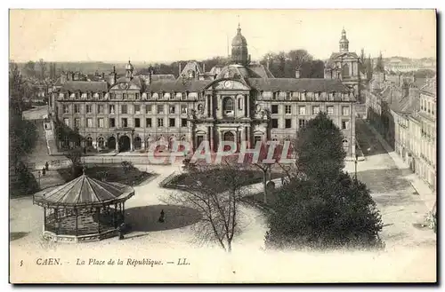 Ansichtskarte AK Caen La Place de la Republique