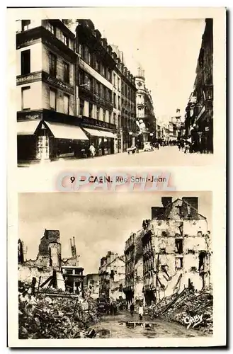 Cartes postales moderne Caen Rue saint Jean Militaria 1944