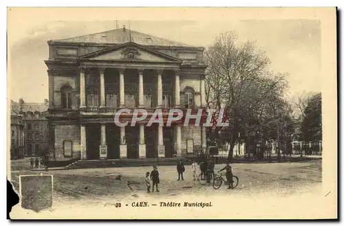 Ansichtskarte AK Caen Le Theatre Municipal enfants