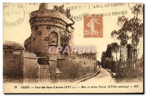 Cartes postales Caen La Tour des Gens d&#39Armes