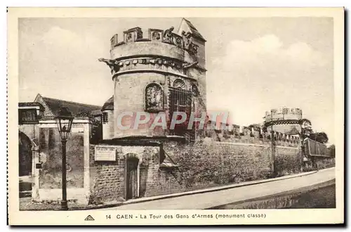 Cartes postales Caen La Tour des Gens d&#39Armes