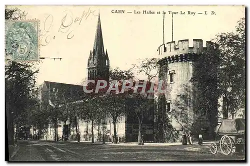 Cartes postales Caen Les Halles et la Tour le Roy