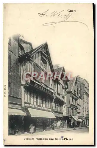 Ansichtskarte AK Caen Vieille Maison Rue Saint Pierre Ozanne