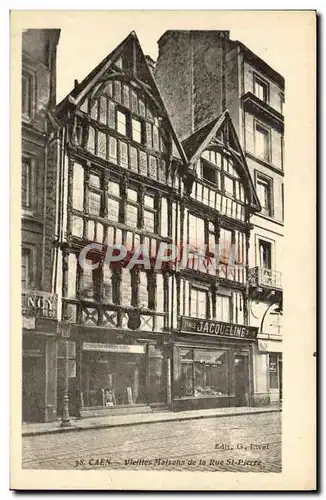 Cartes postales Caen Vieilles Maisons de la Rue Saint Pierre Jacqueline