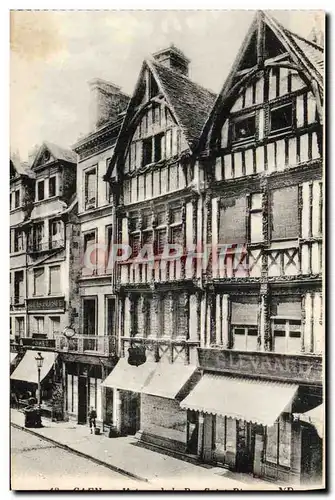 Cartes postales Caen Vieille Maison Rue Saint Pierre Levrard