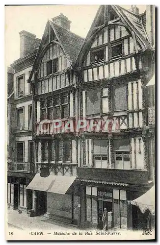 Cartes postales Caen Maison de la Rue Saint Pierre Levrard