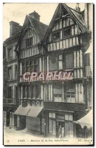 Ansichtskarte AK Caen Maison de la Rue Saint Pierre Levrard