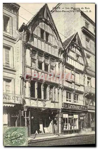 Cartes postales Caen Les Maisons de Bois Levrard