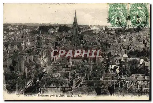 Cartes postales Caen Panorama Pris de Saint Jean