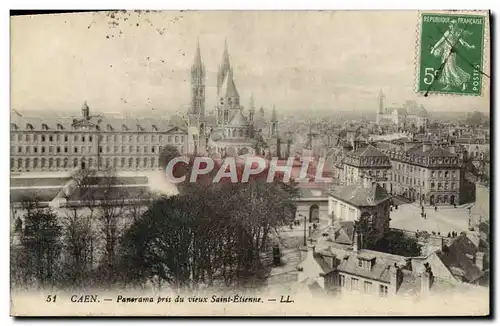 Ansichtskarte AK Caen Panorama Pris du Vieux Saint Etienne