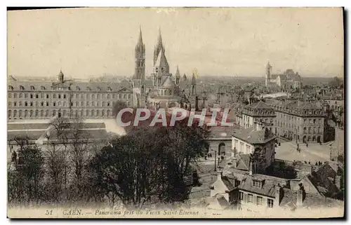 Ansichtskarte AK Caen Panorama Pris du Vieux Saint Etienne