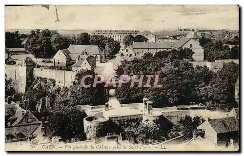 Ansichtskarte AK Caen Vue Generale Du Chateau Prise De saint Pierre