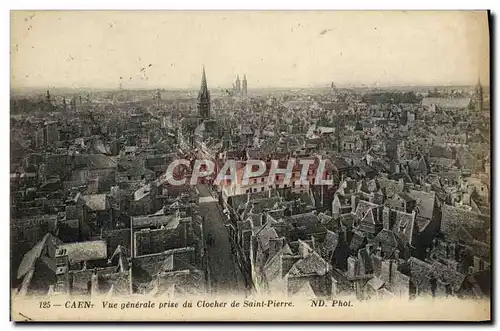 Cartes postales Caen Vue Generale Prise du Clocher de Saint Pierre